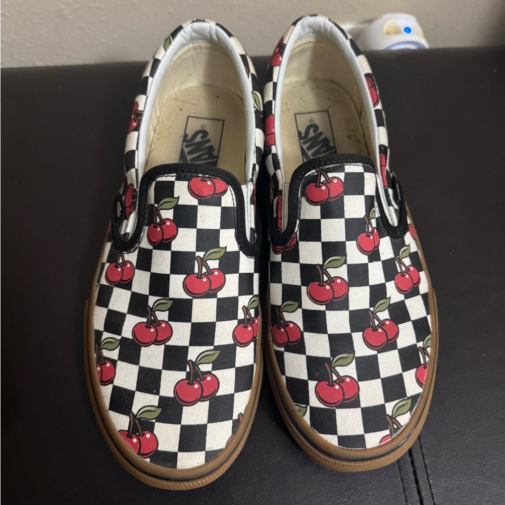 Slip on Cherry checker Women's vans